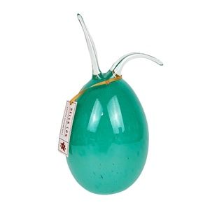 Bella Lux-Spring Collection Green Blown Glass Egg Bunny Rabbit NEW!! EASTER